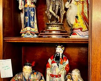 Vintage Porcelain Figurine Lot - Asian Motifs.