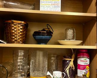  Assorted Glassware, Vases and Gardening Pots, More