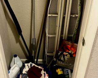  Cleaning Supplies Bundle with Bona Floor Cleaner, Bull Shot Carpet Cleaner, Clothes Basket, Ironing Board, and Hair Dryer