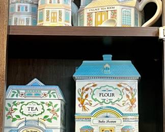 Lenox Village Tea Shop Canisters and Teapot Collection, More