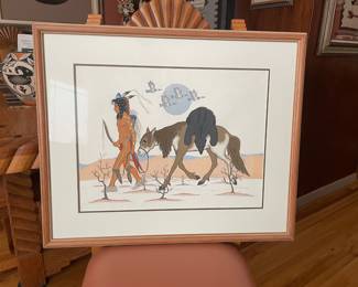 Cherokee artist Cecil Dick (1915-1992)