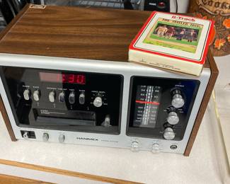 AM/FM 8-Track Player with Alarm Clock