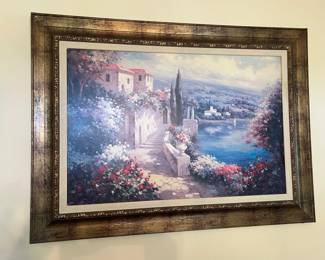 Paline’s “Casa dell'Oceano" Large Framed Mediterranean Style Home Decor
