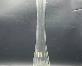 Large Frosted Swung Vase — Imperlux Hand Cut Crystal

