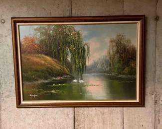 R Danford Weeping Willow Lake View
