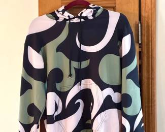 NWT Eloa Apparel Hoodie – Abstract Wave Print, Size Small
