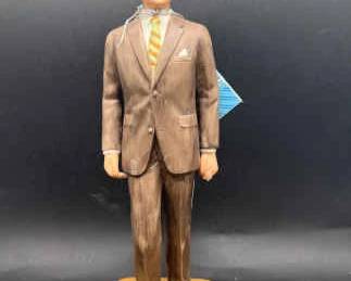 1960s President Woodrow Wilson Porcelain Figure — Imperfect
