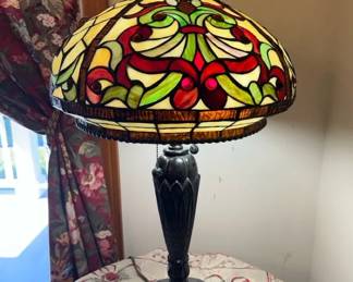 26” Dale Tiffany Stained Glass Lamp
