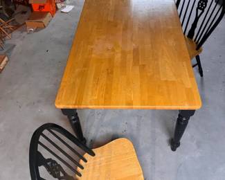 Wooden Kitchen Table With (3) Chairs

