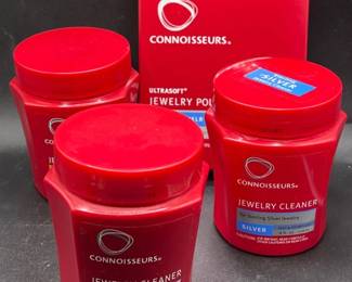 (3) Connoisseurs Jewelry Cleaners & (1) Jewelry Polishing Cloth — NEW
