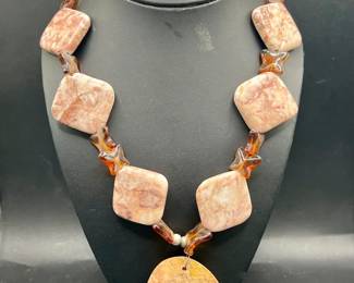 Stone or Marble Necklace
