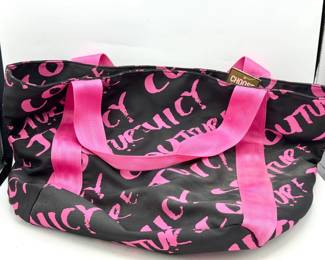 NWT Juicy Couture Black & Pink Logo Tote

