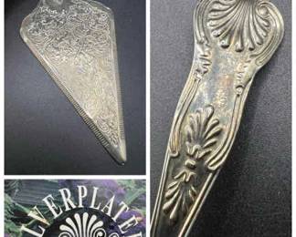 Silverplated Cake Server in Original Box
