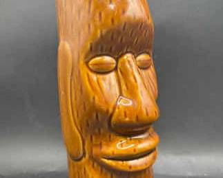 6.5” Tiki Style Porcelain Drinking Glass
