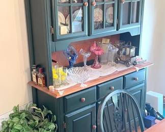 Canadel Furniture Green Dining Room Two Piece Buffet Storage Hutch

