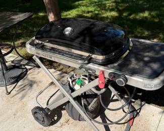 Weber Traveler portable grill.