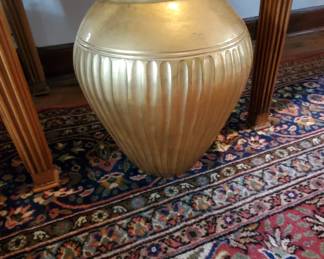 Gold Floor Vase in the Style of Steve Chase
