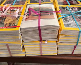 National Geographic magazines