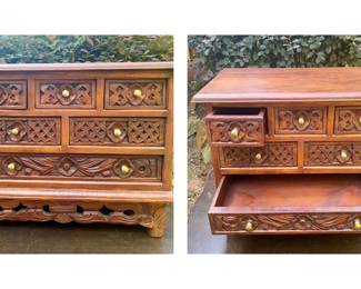 Hardwood carved Chest