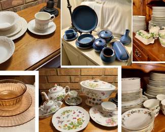 Some of the china and stoneware that is available