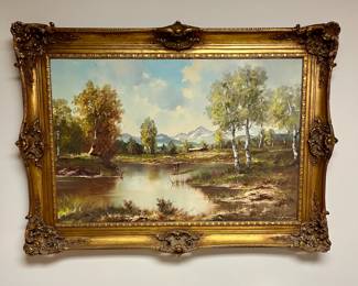 Landscape oil painting