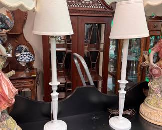 Pair Candlestick Lamps