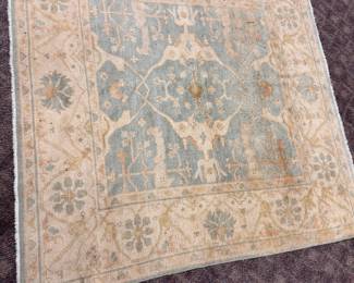 5'11" x 5'11" Square Hand Knotted Rug (needs cleaning)
