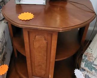 Mid-Century End Table Book Case