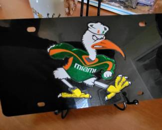 Miami Hurricanes Front License Plate 