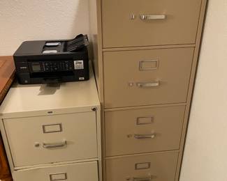 2 filing cabinets