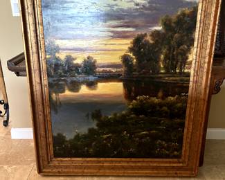 Large sunset painting $200 (44" by 57.5")