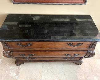 Multipurpose buffet style 3 drawers cabinet.