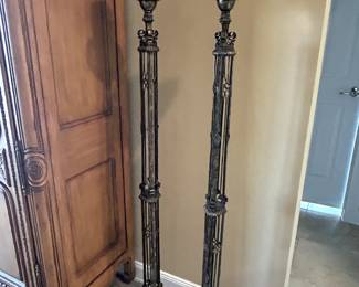 Tall Standing Candle holder - heavy duty metal fabrication. 