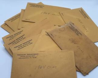 04 11 Envelopes Of 1964 Proof Coins 