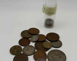 Assortment Of Antique And Vintage Foreign Coins