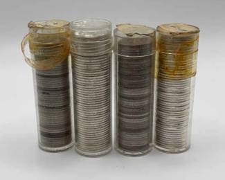  05 4 Stacks Of Silver Dimes