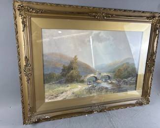 CE Hannaford Ornate Framed Landscape