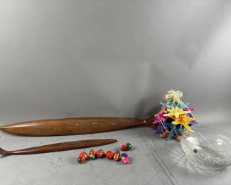 Tribal Carved Wooden Fish Matryoshka Orns & More