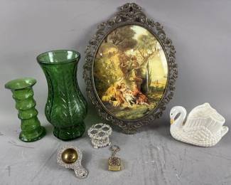 Framed Courtly Couple, Lipstick Holder & More