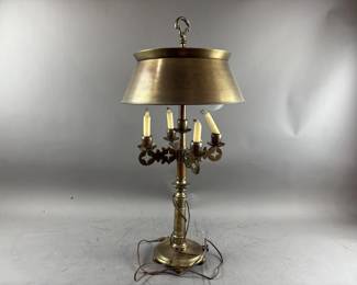 Possibly Frederick Copper Bronze Candelabra Lamp