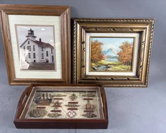 Nautical Knots Tray, Lanscape Painting & More