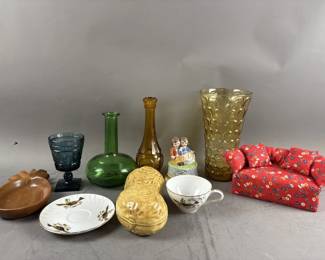 Italian Art Glass Vase & Home Decor Items