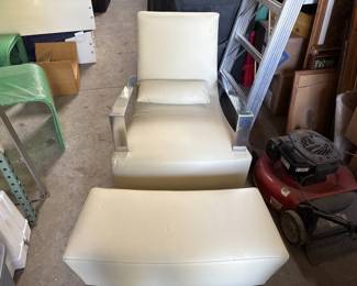 Ligne Roset Chair & Foot Stool