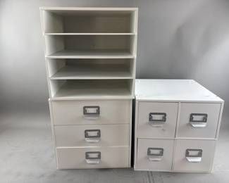 3 Modular Craft Cubes W Scrapbook Supplies