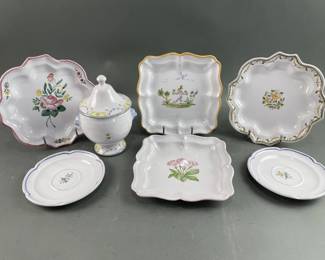 French Ceramic Atelier Segries Jar & Plates