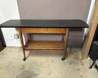 Mid Century Drop Leaf Bar Cart
