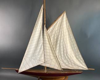 Handmade Wooden Sailboat