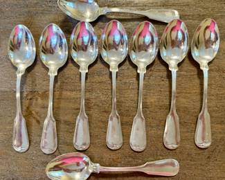 (9) Sterling Teaspoons
