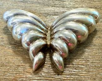 Tiffany Sterling Silver Butterfly Pin