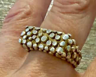 Sterling Silver Modernist Ring